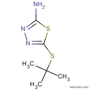 Molecular Structure of 33313-09-6 (5-[(tert-Butyl)thio]-1,3,4-thiadiazol-2-amine)