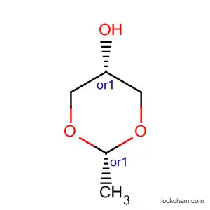Molecular Structure of 3674-23-5 (1,3-Dioxan-5-ol, 2-methyl-, cis-)