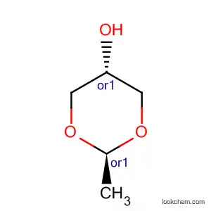 Molecular Structure of 3674-24-6 (1,3-Dioxan-5-ol, 2-methyl-, trans-)
