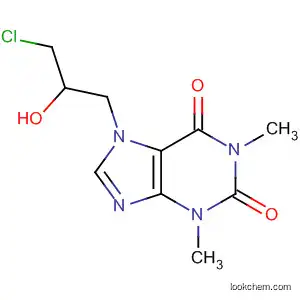 Molecular Structure of 3880-32-8 (1H-Purine-2,6-dione,
7-(3-chloro-2-hydroxypropyl)-3,7-dihydro-1,3-dimethyl-)