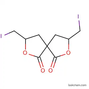 Molecular Structure of 5281-80-1 (2,7-Dioxaspiro[4.4]nonane-1,6-dione, 3,8-bis(iodomethyl)-)