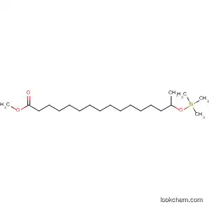 Molecular Structure of 56196-04-4 (15-[(Trimethylsilyl)oxy]hexadecanoic acid methyl ester)