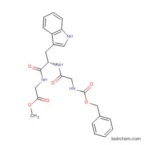 Molecular Structure of 57850-09-6 (Glycine, N-[N-[N-[(phenylmethoxy)carbonyl]glycyl]-L-tryptophyl]-, methyl
ester)