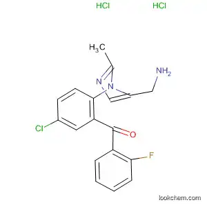 Molecular Structure of 59468-73-4 ({2-[5-(aminomethyl)-2-methyl-1H-imidazol-1-yl]-5-chlorophenyl}(2-fluorophenyl)methanone dihydrochloride)