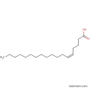 Molecular Structure of 676-29-9 (5-Octadecenoic acid, (5Z)-)
