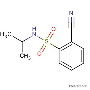 Molecular Structure of 69360-13-0 (Benzenesulfonamide, 2-cyano-N-(1-methylethyl)-)
