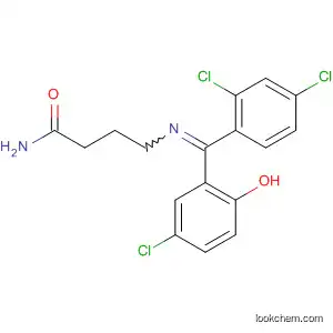 Molecular Structure of 72082-74-7 (Butanamide,
4-[[(5-chloro-2-hydroxyphenyl)(2,4-dichlorophenyl)methylene]amino]-)