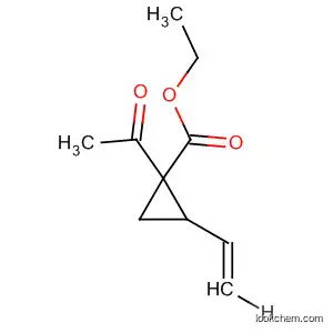 Molecular Structure of 74379-81-0 (Cyclopropanecarboxylic acid, 1-acetyl-2-ethenyl-, ethyl ester, trans-)