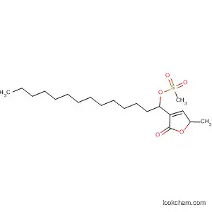 Molecular Structure of 75938-47-5 (2(5H)-Furanone, 5-methyl-3-[1-[(methylsulfonyl)oxy]tetradecyl]-)