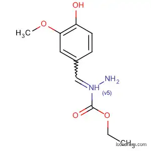 Hydrazinecarboxylic acid, [(4-hydroxy-3-methoxyphenyl)methylene]-,
ethyl ester
