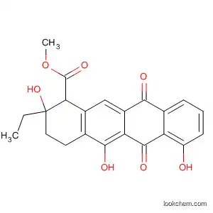 Molecular Structure of 78821-96-2 (1-Naphthacenecarboxylic acid,
2-ethyl-1,2,3,4,6,11-hexahydro-2,5,7-trihydroxy-6,11-dioxo-, methyl
ester, trans-)