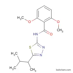 Molecular Structure of 82559-26-0 (Benzamide,
N-[5-(1,2-dimethylpropyl)-1,3,4-thiadiazol-2-yl]-2,6-dimethoxy-)