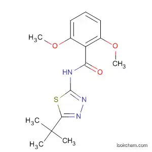 Molecular Structure of 82559-54-4 (Benzamide,
N-[5-(1,1-dimethylethyl)-1,3,4-thiadiazol-2-yl]-2,6-dimethoxy-)