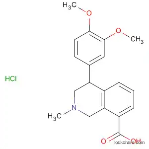 Molecular Structure of 87351-99-3 (8-Isoquinolinecarboxylic acid,
4-(3,4-dimethoxyphenyl)-1,2,3,4-tetrahydro-2-methyl-, hydrochloride)