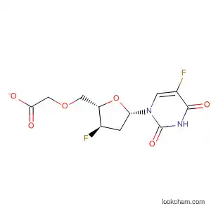 Molecular Structure of 87412-13-3 (Uridine, 2',3'-dideoxy-3',5-difluoro-, 5'-acetate)