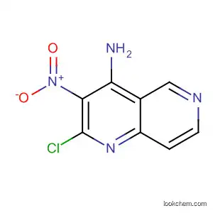 Molecular Structure of 87992-37-8 (1,6-Naphthyridin-4-amine, 2-chloro-3-nitro-)