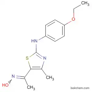 Molecular Structure of 88324-06-5 (Ethanone, 1-[2-[(4-ethoxyphenyl)amino]-4-methyl-5-thiazolyl]-, oxime)