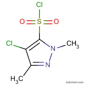 Molecular Structure of 88398-87-2 (4-chloro-2,5-dimethyl-pyrazole-3-sulfonyl chloride)