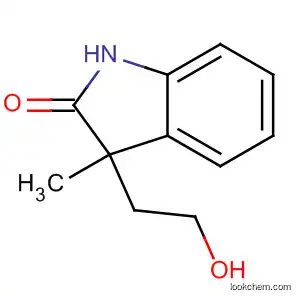Molecular Structure of 88426-94-2 (2H-Indol-2-one, 1,3-dihydro-3-(2-hydroxyethyl)-3-methyl-)