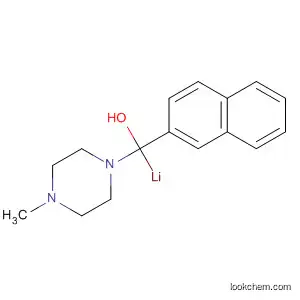 Molecular Structure of 88802-94-2 (1-Piperazinemethanol, 4-methyl-a-2-naphthalenyl-, lithium salt)