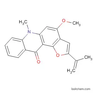 Molecular Structure of 88901-82-0 (Furo[2,3-a]acridin-11(6H)-one, 4-methoxy-6-methyl-2-(1-methylethenyl)-)