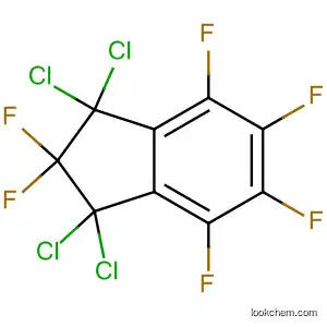 Molecular Structure of 88953-04-2 (1H-Indene, 1,1,3,3-tetrachloro-2,2,4,5,6,7-hexafluoro-2,3-dihydro-)