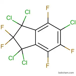 Molecular Structure of 88953-05-3 (1H-Indene, 1,1,3,3,5-pentachloro-2,2,4,6,7-pentafluoro-2,3-dihydro-)