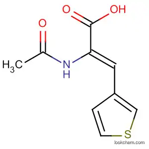 Molecular Structure of 88991-21-3 (2-Propenoic acid, 2-(acetylamino)-3-(3-thienyl)-, (Z)-)