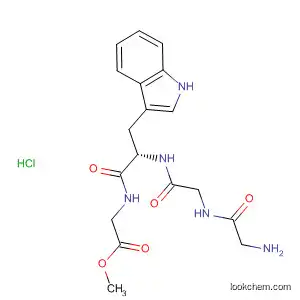 Molecular Structure of 89032-53-1 (Glycine, N-[N-(N-glycylglycyl)-L-tryptophyl]-, methyl ester,
monohydrochloride)
