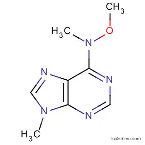 Molecular Structure of 89204-70-6 (9H-Purin-6-amine, N-methoxy-N,9-dimethyl-)