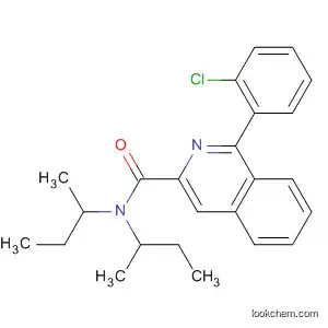 Molecular Structure of 89242-36-4 (3-Isoquinolinecarboxamide,
1-(2-chlorophenyl)-N,N-bis(1-methylpropyl)-)