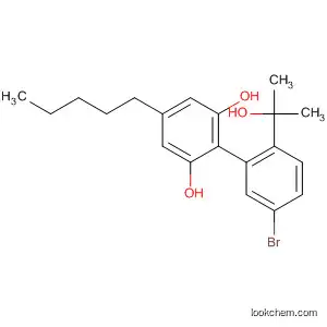 Molecular Structure of 89368-15-0 ([1,1'-Biphenyl]-2,6-diol, 5'-bromo-2'-(1-hydroxy-1-methylethyl)-4-pentyl-)