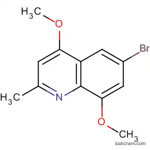 Molecular Structure of 89446-13-9 (Quinoline, 6-bromo-4,8-dimethoxy-2-methyl-)