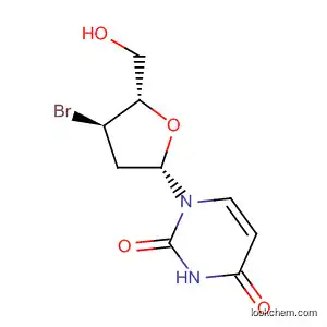 Molecular Structure of 89480-35-3 (Uridine, 3'-bromo-2',3'-dideoxy-)
