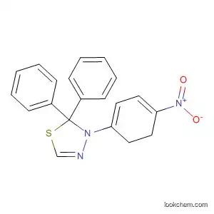 Molecular Structure of 89547-08-0 (1,3,4-Thiadiazole, 2,3-dihydro-3-(4-nitrophenyl)-2,2-diphenyl-)