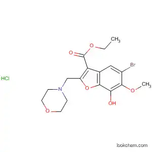 3-Benzofurancarboxylic acid,
6-bromo-4-hydroxy-5-methoxy-2-(4-morpholinylmethyl)-, ethyl ester,
hydrochloride