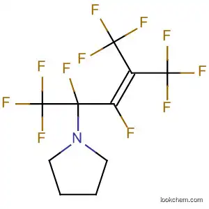 Molecular Structure of 89810-72-0 (Pyrrolidine, 1-[1,2,4,4,4-pentafluoro-1,3-bis(trifluoromethyl)-2-butenyl]-)