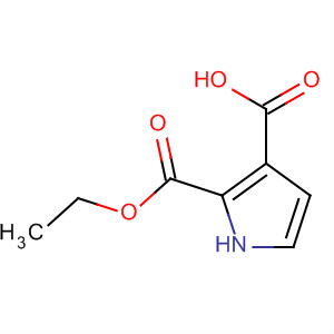 Molecular Structure of 89909-41-1 (1H-Pyrrole-2,3-dicarboxylic acid, 3-ethyl ester)