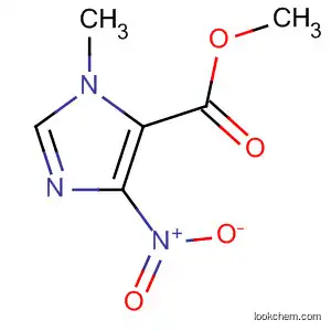 Molecular Structure of 89946-67-8 (1H-Imidazole-5-carboxylic acid, 1-methyl-4-nitro-, methyl ester)