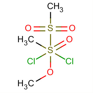 Molecular Structure of 89986-81-2 (Methanesulfinic acid, dichloro(methylsulfonyl)-, methyl ester)