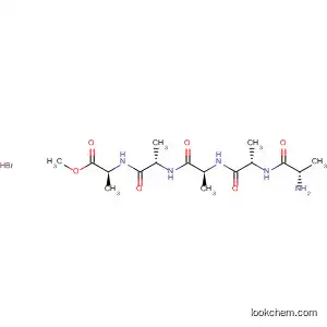 Molecular Structure of 90058-03-0 (L-Alanine, N-[N-[N-(N-L-alanyl-L-alanyl)-L-alanyl]-L-alanyl]-, methyl ester,
monohydrobromide)