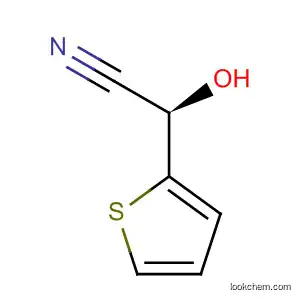 Molecular Structure of 10017-06-8 ((R)-A-HYDROXY-2-THIOPHENEACETONITRILE)