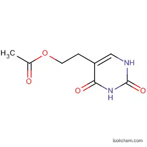 Molecular Structure of 90301-77-2 (2,4(1H,3H)-Pyrimidinedione, 5-[2-(acetyloxy)ethyl]-)