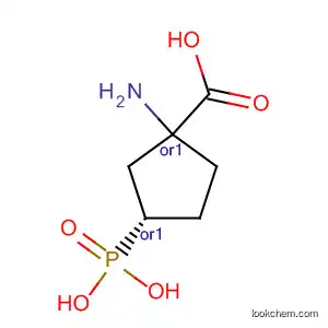 Molecular Structure of 103439-18-5 ((-+)-1-amino-cis-3-phosphono-*cyclopentane carbox)