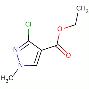 Molecular Structure of 118197-42-5 (1H-Pyrazole-4-carboxylic acid, 3-chloro-1-methyl-, ethyl ester)