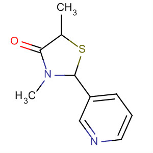 Molecular Structure of 119384-34-8 (4-Thiazolidinone, 3,5-dimethyl-2-(3-pyridinyl)-)
