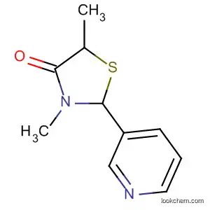 Molecular Structure of 119384-34-8 (4-Thiazolidinone, 3,5-dimethyl-2-(3-pyridinyl)-)