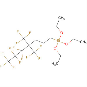 Molecular Structure of 130676-81-2 (Silane, triethoxy[5,5,6,6,7,7,7-heptafluoro-4,4-bis(trifluoromethyl)heptyl]-)