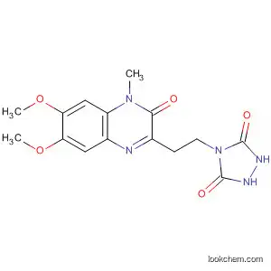 1,2,4-Triazolidine-3,5-dione,
4-[2-(3,4-dihydro-6,7-dimethoxy-4-methyl-3-oxo-2-quinoxalinyl)ethyl]-