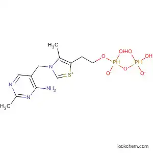 Molecular Structure of 136-08-3 (3-[(4-Amino-2-methyl-5-pyrimidinyl)methyl]-4-methyl-5-[4,6,6-trihydroxy-4,6-dioxo-3,5-dioxa-4,6-diphospha(V)hexan-1-yl]thiazol-3-ium)